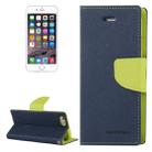 GOOSPERY FANCY DIARY for iPhone 6 & 6s Cross Texture Horizontal Flip Leather Case with Card Slots & Wallet & Holder(navy) - 1