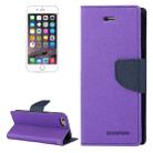 GOOSPERY FANCY DIARY for iPhone 6 & 6s Cross Texture Horizontal Flip Leather Case with Card Slots & Wallet & Holder(Purple) - 1