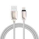 1m Woven 108 Copper Cores 8 Pin to USB Data Sync Charging Cable for iPhone, iPad(Silver) - 1