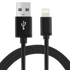1m 3A 8 Pin to USB Data Sync Charging Cable for iPhone, iPad, Diameter: 4 cm(Black) - 1