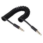 3.5mm Male to Male Plug Jack Stereo Audio AUX Retractable Coiled Cable for iPhone, iPad, Samsung, iPod Laptop, MP3, MP4, Length: 1m - 1