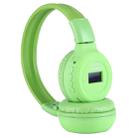 BS-N65 Headband Folding Stereo HiFi Wireless Headphone Headset with LCD Screen & TF Card Slot & LED Indicator Light & FM Function(Green) - 3