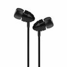 JOYROOM EL112 Conch Shape 3.5mm In-Ear Plastic Earphone with Mic, For iPad, iPhone, Galaxy, Huawei, Xiaomi, LG, HTC and Other Smart Phones(Black) - 1