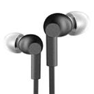 JOYROOM E106 3.5mm In-Ear Flat Wire Earphone with Mic, For iPad, iPhone, Galaxy, Huawei, Xiaomi, LG, HTC and Other Smart Phones(Black) - 1