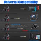 ONIKUMA K8 Over Ear Bass Stereo Surround Gaming Headphone with Microphone & RGB Color Changing Lights(Black) - 6