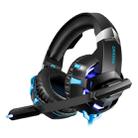 ONIKUMA K2A Over Ear Bass Stereo Surround Gaming Headphone with Microphone & LED Lights(Black Blue) - 1