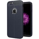 For iPhone 6 & 6s Litchi Texture TPU Protective Back Cover Case (navy) - 1