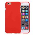 GOOSPERY SOFT FEELING for iPhone 6 & 6s Liquid State TPU Drop-proof Soft Protective Back Cover Case (Red) - 1