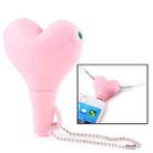 1 Male to 2 Females 3.5mm Jack Plug Multi-function Heart Shaped Earphone Audio Video Splitter Adapter with Key Chain for iPhone, iPad, iPod, Samsung, Xiaomi, HTC and Other 3.5 mm Audio Interface Electronic Digital Products(Pink) - 1