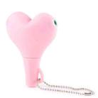 1 Male to 2 Females 3.5mm Jack Plug Multi-function Heart Shaped Earphone Audio Video Splitter Adapter with Key Chain for iPhone, iPad, iPod, Samsung, Xiaomi, HTC and Other 3.5 mm Audio Interface Electronic Digital Products(Pink) - 2