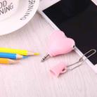 1 Male to 2 Females 3.5mm Jack Plug Multi-function Heart Shaped Earphone Audio Video Splitter Adapter with Key Chain for iPhone, iPad, iPod, Samsung, Xiaomi, HTC and Other 3.5 mm Audio Interface Electronic Digital Products(Pink) - 4