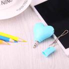 1 Male to 2 Females 3.5mm Jack Plug Multi-function Heart Shaped Earphone Audio Video Splitter Adapter with Key Chain for iPhone, iPad, iPod, Samsung, Xiaomi, HTC and Other 3.5 mm Audio Interface Electronic Digital Products(Blue) - 4