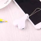1 Male to 2 Females 3.5mm Jack Plug Multi-function Heart Shaped Earphone Audio Video Splitter Adapter with Key Chain for iPhone, iPad, iPod, Samsung, Xiaomi, HTC and Other 3.5 mm Audio Interface Electronic Digital Products(White) - 5