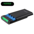 TOMO M4 DIY 4 x 18650 Batteries (Not Included) Power Bank Shell Box with Display & 2 USB Output, CE-EMC / ROHS Certified(Black) - 1