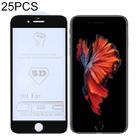 25 PCS 9H 5D Full Glue Full Screen Tempered Glass Film for iPhone 6 / 6s - 1