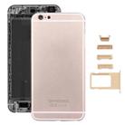 5 in 1 for iPhone 6s Plus (Back Cover + Card Tray + Volume Control Key + Power Button + Mute Switch Vibrator Key) Full Assembly Housing Cover(Gold) - 1