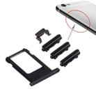 4 in 1 for iPhone 6s Plus (Card Tray + Volume Control Key + Power Button + Mute Switch Vibrator Key)(Black) - 1