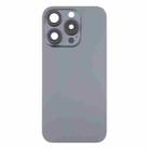 For iPhone 16 Pro Max Original Glass Battery Back Cover with Camera Lens Cover(Black) - 2