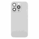 For iPhone 16 Pro Max Original Glass Battery Back Cover with Camera Lens Cover(Silver) - 2