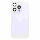 For iPhone 16 Pro Max Original Glass Battery Back Cover with Camera Lens Cover(White) - 2