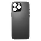 For iPhone 16 Pro Max Easy Replacement Big Camera Hole Glass Back Battery Cover(Black) - 2