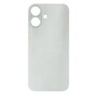 For iPhone 16 Easy Replacement Big Camera Hole Glass Back Battery Cover(White) - 2