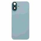 For iPhone 16 Plus Battery Back Cover with Camera Lens Cover(Green) - 2