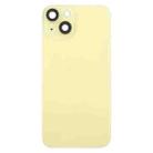 For iPhone 14 China Version Battery Back Cover with Middle Frame(Yellow) - 2