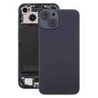 For iPhone 14 EU Version Battery Back Cover with Middle Frame(Black) - 1