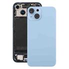 For iPhone 14 EU Version Battery Back Cover with Middle Frame(Blue) - 1