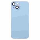 For iPhone 14 EU Version Battery Back Cover with Middle Frame(Blue) - 2