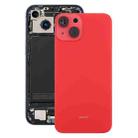 For iPhone 14 EU Version Battery Back Cover with Middle Frame(Red) - 1