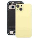 For iPhone 14 EU Version Battery Back Cover with Middle Frame(Yellow) - 1