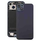 For iPhone 14 Plus China Version Battery Back Cover with Middle Frame(Black) - 1