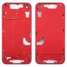 For iPhone 14 Middle Frame Bezel Plate (Red) - 1