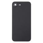 For iPhone 16e Glass Battery Back Cover with Camera Lens Cover(Black) - 2