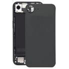 For iPhone 16e Glass Battery Back Cover(Black) - 1