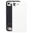 For iPhone 16e Glass Battery Back Cover(White) - 1
