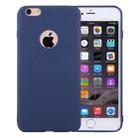 For iPhone 6 Plus & 6s Plus Solid Color TPU Protective Case with Round Hole(Dark Blue) - 1