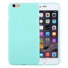 For iPhone 6 Plus & 6s Plus Solid Color TPU Protective Case Without Round Hole(Green) - 1