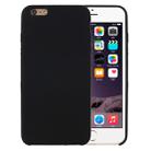 For iPhone 6 Plus & 6s Plus Pure Color Liquid Silicone + PC Protective Back Cover Case(Black) - 1