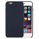 For iPhone 6 Plus & 6s Plus Pure Color Liquid Silicone + PC Protective Back Cover Case(Dark Blue) - 1