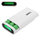 TOMO M3 DIY Charger 3 x 18650 Batteries Power Bank Shell Box with LCD display & 2 USB Output(White) - 1