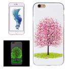 For iPhone 6 Plus & 6s Plus Noctilucent Cherry Tree Pattern IMD Workmanship Soft TPU Back Cover Case - 1