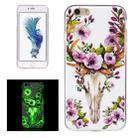 For iPhone 6 Plus & 6s Plus Noctilucent Sika Deer Pattern IMD Workmanship Soft TPU Back Cover Case - 1