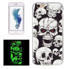 For iPhone 6 Plus & 6s Plus Noctilucent Red Eye Ghost Pattern IMD Workmanship Soft TPU Back Cover Case - 1