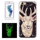 For iPhone 6 Plus & 6s Plus Noctilucent Deer Pattern IMD Workmanship Soft TPU Back Cover Case - 1