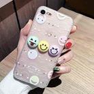 For iPhone 6 Plus & 6s Plus 3D Smiling Face Expression Silicone Pattern Protective Cover Case with Dustproof Plug - 1