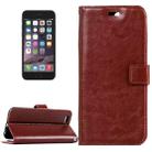 For iPhone 6 Plus & 6s Plus Crazy Horse Texture Horizontal Flip Leather Case with Magnetic Buckle & Holder & Card Slots & Wallet & Photo Frame(Brown) - 1