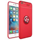 Metal Ring Holder 360 Degree Rotating TPU Case for iPhone 6 Plus & 6s Plus (Red) - 1